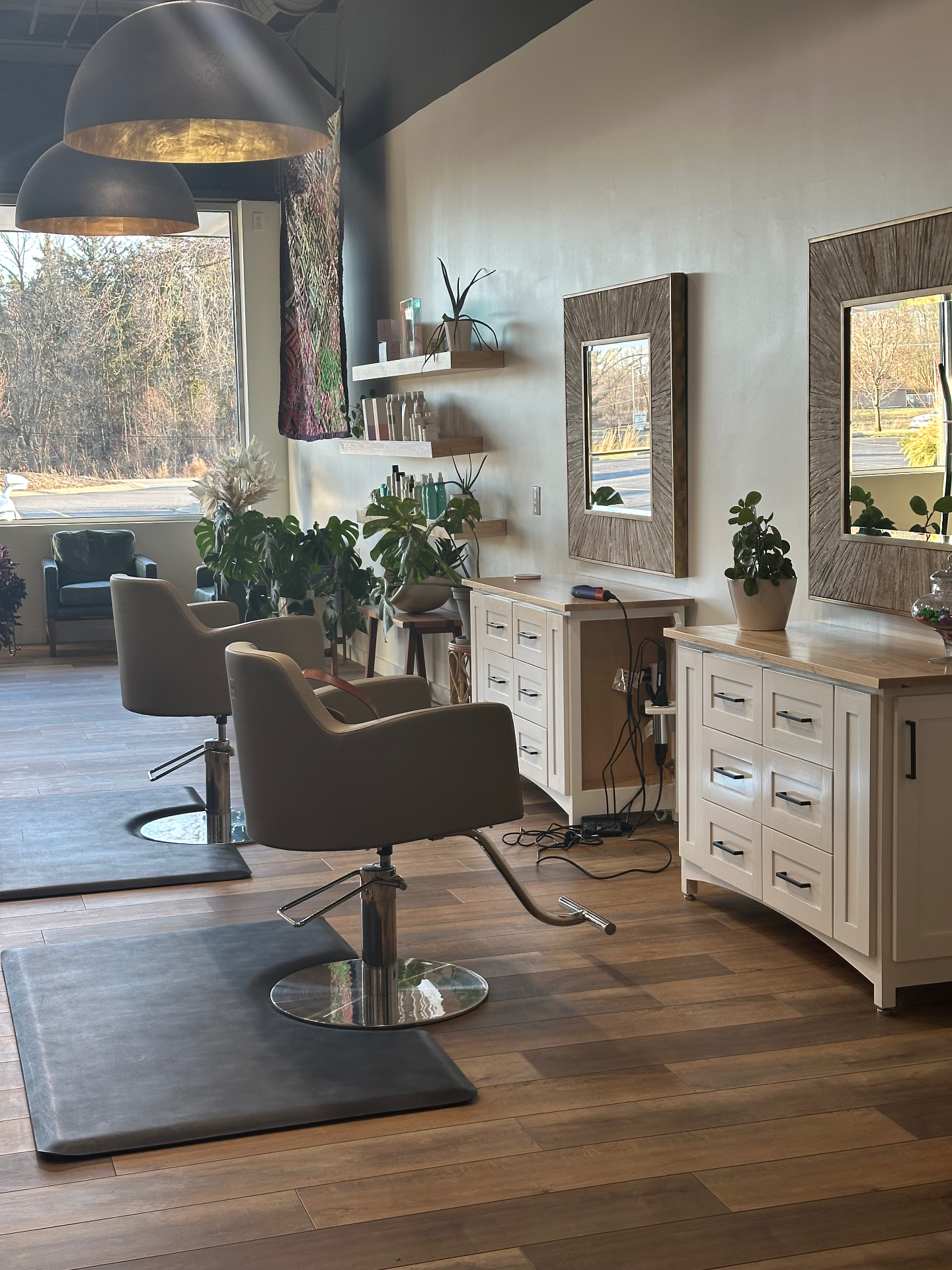 Hint of Mauve salon interior